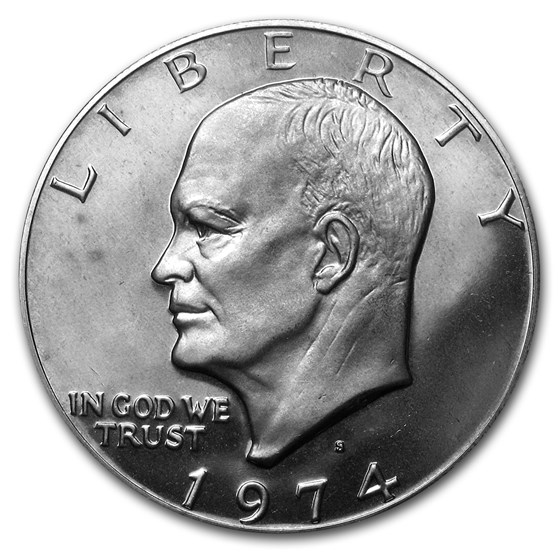 1974-S Clad Eisenhower Dollar Gem Proof 1974-S Clad Eisenhower Dollar Gem Proof